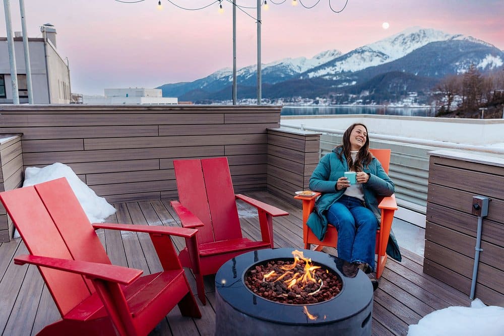 Deck at Juneau Alaska Hotel for Sale