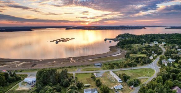 Aerial-Image-of-Campobello-Island-Inn-and-Cottages-for-sale