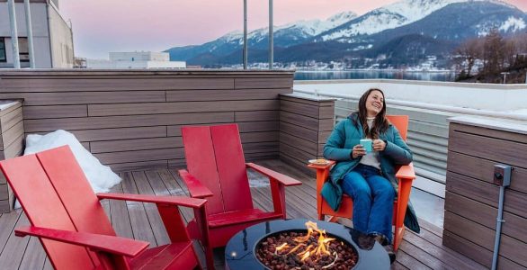 Deck at Juneau Alaska Hotel for Sale