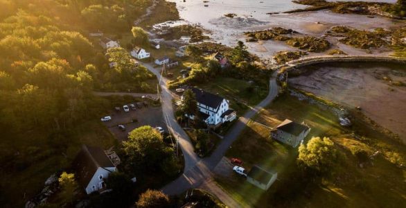 Aerial image of Maine Inn for sale