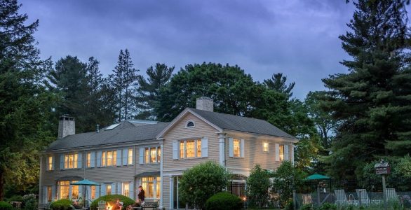 Exterior image of Berkshires MA Estate Inn for sale